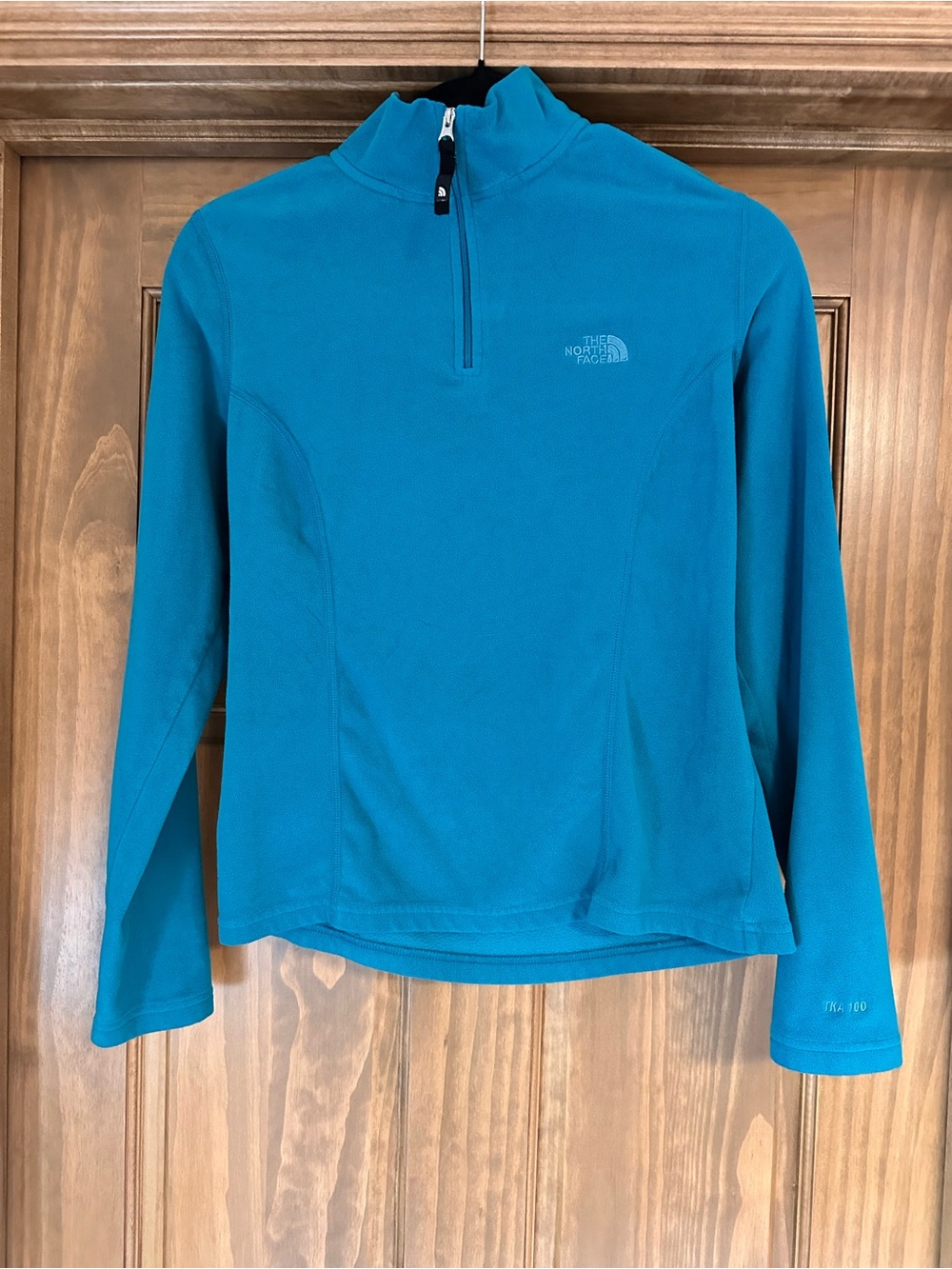 The North Face Teal Quarter-Zip Fleece Pullover